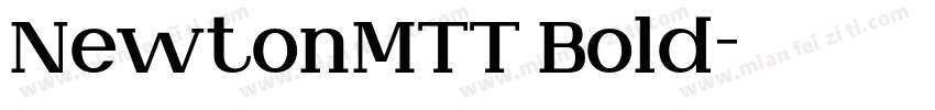 NewtonMTT Bold字体转换